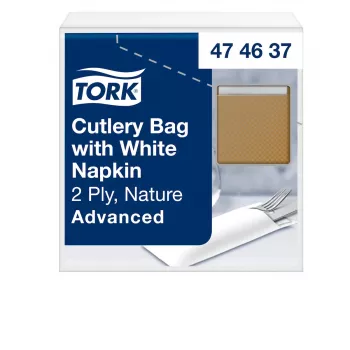 TORK 100 copertine per posate marrone 6,0 x 19,5 cm (474637)