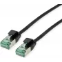ROLINE RM cavo patch U/FTP Cat.6A Class EA Slim nero 0,15m 21.45.3350