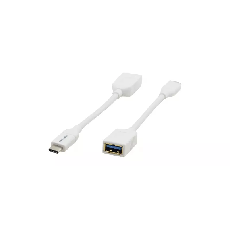 Kramer Electronics ADC-USB31/CAE cavo USB 3.2 Gen 1, USB-C a USB-A, bianco, 0,91 m 99-97210005