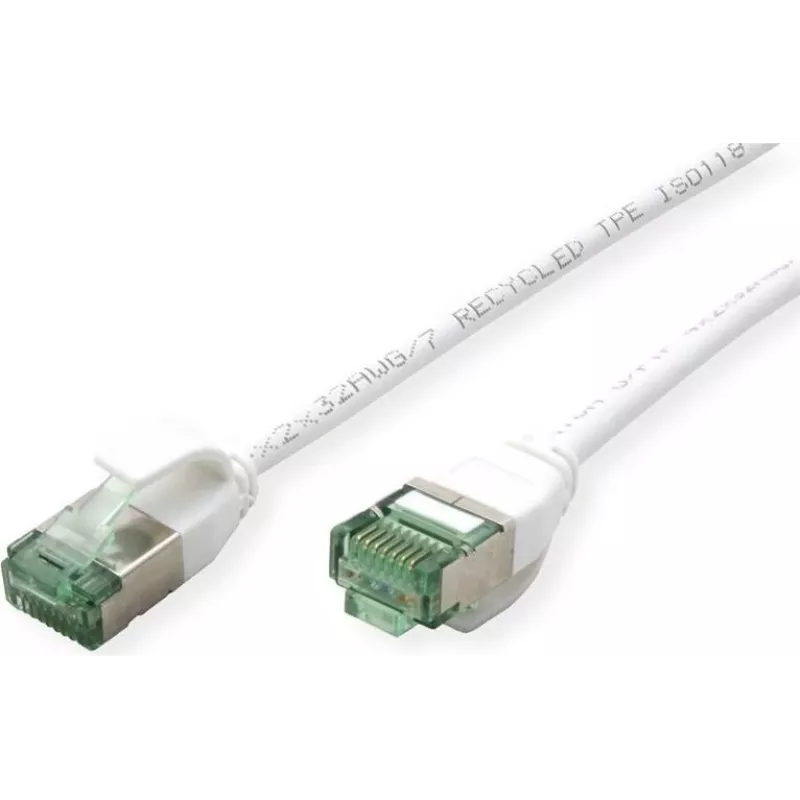 ROLINE RM U/FTP Cat.6A Class EA Slim cavo patch, bianco, 1,5 m 21.45.3364