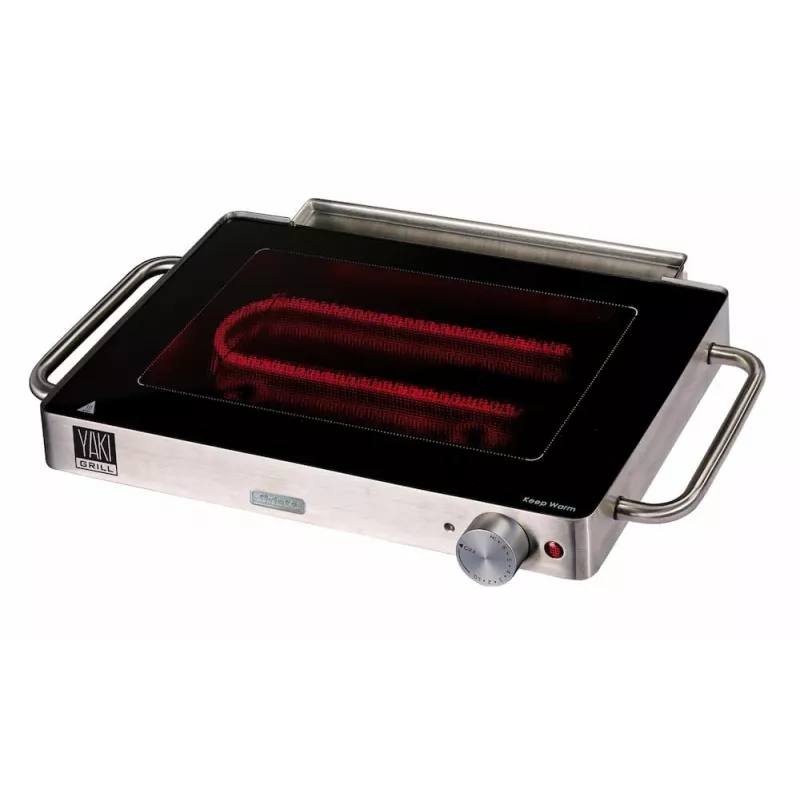 Ariete YAKI grill elettrico da tavolo con superficie in ceramica, 800 W
