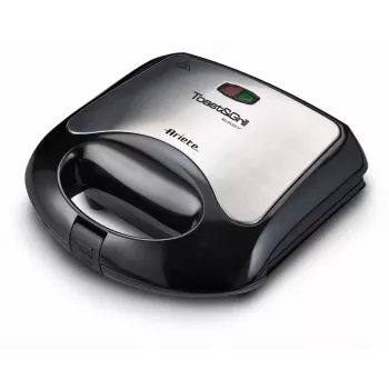 Ariete A1980 sandwich maker e grill, 750 W, nero/argento