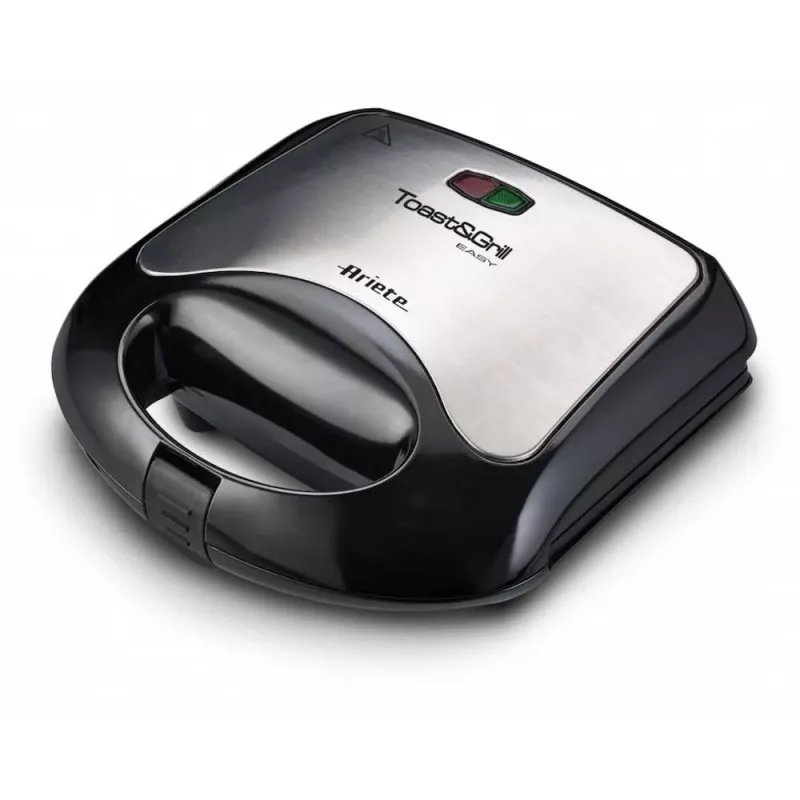 Ariete A1980 sandwich maker e grill, 750 W, nero/argento