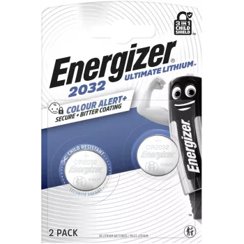 Energizer Ultimate Lithium CR2032 Batteria a bottone, 3 V, 235 mAh, confezione da 2
