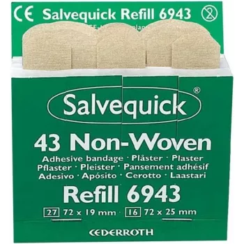 SÖHNGEN Salvequick strisce cerotto in tessuto non tessuto, 43 pezzi, color pelle, ipoallergeniche, senza lattice 1009943