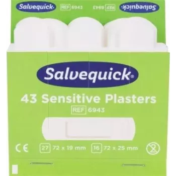 SÖHNGEN Salvequick strisce cerotto in tessuto non tessuto, 43 pezzi, color pelle, ipoallergeniche, senza lattice 1009943