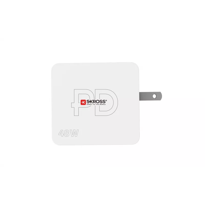 SKROSS Multipower Combo+ US 48W caricabatterie da parete USB con USB-C PD e 3 porte USB-A SKKT000348WPDUSCCN