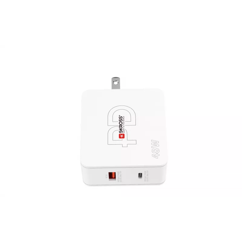 SKROSS Multipower Combo+ US 48W caricabatterie da parete USB con USB-C PD e 3 porte USB-A SKKT000348WPDUSCCN