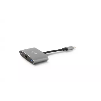 LMP USB-C Combo Hub - HDMI, 3x USB-A, USB-C PD 60W, 5Gbps, Space Grey alluminio per MacBook 12