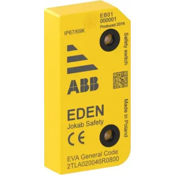 ABB interruttore di sicurezza senza contatto EVA General Code, RFID, 2 x OSSD, M12 8 poli, IP67/IP69K 2TLA020046R0800