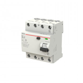 AEG BUSCH JAEGER FN463/A300 interruttore differenziale, 4P, 63A, 300mA, tipo A 2CSF704156R3630