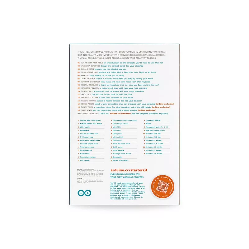 Arduino K000007_R4 Kit Starter Rev 4 didattico (K000007_R4)