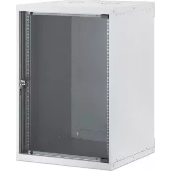 Intellinet Armadio di rete a parete 19 pollici, Basic Line, 15 RU, profondità 560 mm, grigio (RAL 9005) 716789