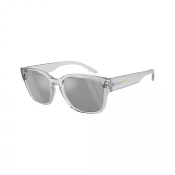 Arnette AN4325-28586G Occhiali da sole unisex rettangolari, montatura nero opaco, lenti grigio scuro, 54-19-145 mm