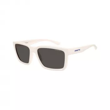 Arnette AN4346-296387 Occhiali da sole uomo, rettangolari, montatura nero opaco, lenti grigie, 57-18-140 mm
