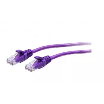 C2G Cavo patch Ethernet Cat6a Slim 0,3m U/UTP RJ-45 viola 28 AWG