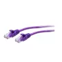 C2G Cavo patch Ethernet Cat6a Slim 0,3m U/UTP RJ-45 viola 28 AWG