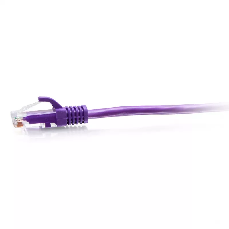 C2G Cavo patch Ethernet Cat6a Slim 0,3m U/UTP RJ-45 viola 28 AWG