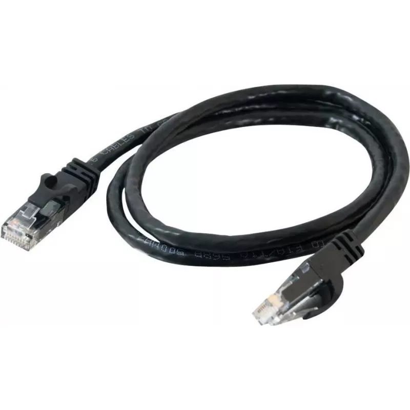 Cables2Go Cavo patch Ethernet Cat6 UTP 0,5m, nero, snagless, guaina in PVC 83405