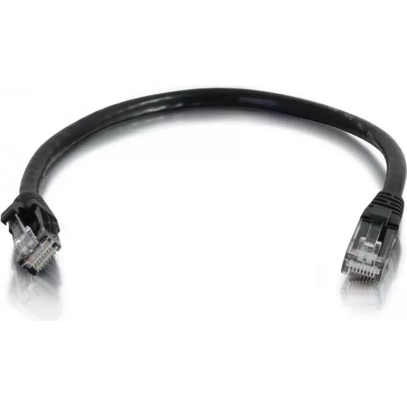 Cables2Go Cavo patch Ethernet Cat6 UTP 0,5m, nero, snagless, guaina in PVC 83405