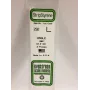 Evergreen 292 Profilo a L in polistirolo 350 x 2 x 2 mm, 4 pezzi, bianco