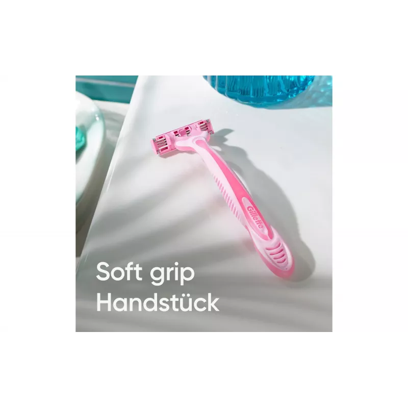 Gillette Simply Venus 3 Rasoio usa e getta per donna, 3 lame, strisce MoistureRich, 6 pezzi 8006540826997