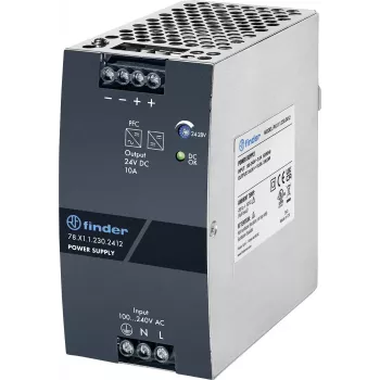 Finder 78.Y1.1.230.2412 Alimentatore switching 24V DC 20A 480W guida DIN