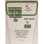 Evergreen lastra in polistirene 300 mm x 150 mm x 0,13 mm, bianco, confezione da 3 (9009)