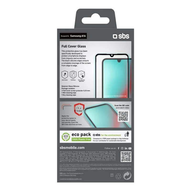 SBS MOBILE SBS vetro SP Full Cover Galaxy A16 (TESCRFCSAA16)