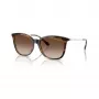 Armani Exchange Occhiali da sole donna AX4151S, montatura Havana marrone, lenti gradient marroni, 55mm AX4151S821313