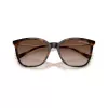 Armani Exchange Occhiali da sole donna AX4151S, montatura Havana marrone, lenti gradient marroni, 55mm AX4151S821313
