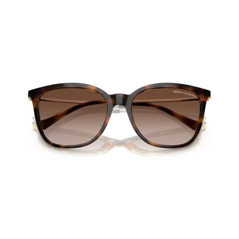 Armani Exchange Occhiali da sole donna AX4151S, montatura Havana marrone, lenti gradient marroni, 55mm AX4151S821313