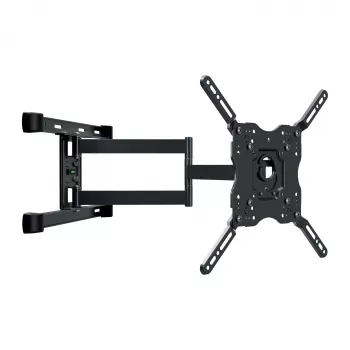 Vivanco Supporto da parete TV Full-Motion per schermi da 32-65 pollici fino a 45 kg, VESA da 200x200 a 600x400, nero VVTVFMOR65INCH45KG