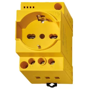 Finder Presa per quadro elettrico 7U.00.8.230.0002 Giallo