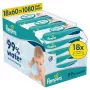 Pampers Aqua Salviette umidificate per bambini, 18 confezioni, 1080 pz