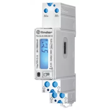 Finder 7M.24.8.230.0310 Contatore di energia digitale monofase in corrente alternata 40 A conforme MID