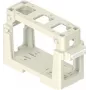 ILME COB03/3BC supporto modulo per 3 inserti 21,21 mm, termoplastica, nero