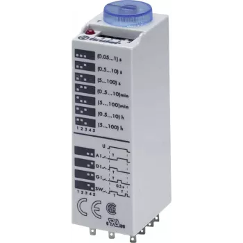 Finder 85.03.8.240.0000 relè temporizzatore multifunzione, 24-240 V AC/DC, 3 CO, 10 A, 18 funzioni