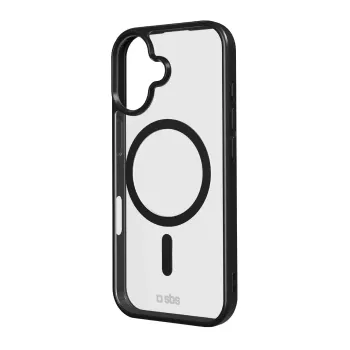 SBS custodia Apple iPhone 17 trasparente nero compatibile MagSafe TEMAGCOLIP1763K