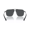 Armani Exchange occhiali da sole uomo rettangolari AX2050S609980 nero opaco/grigio scuro 60mm