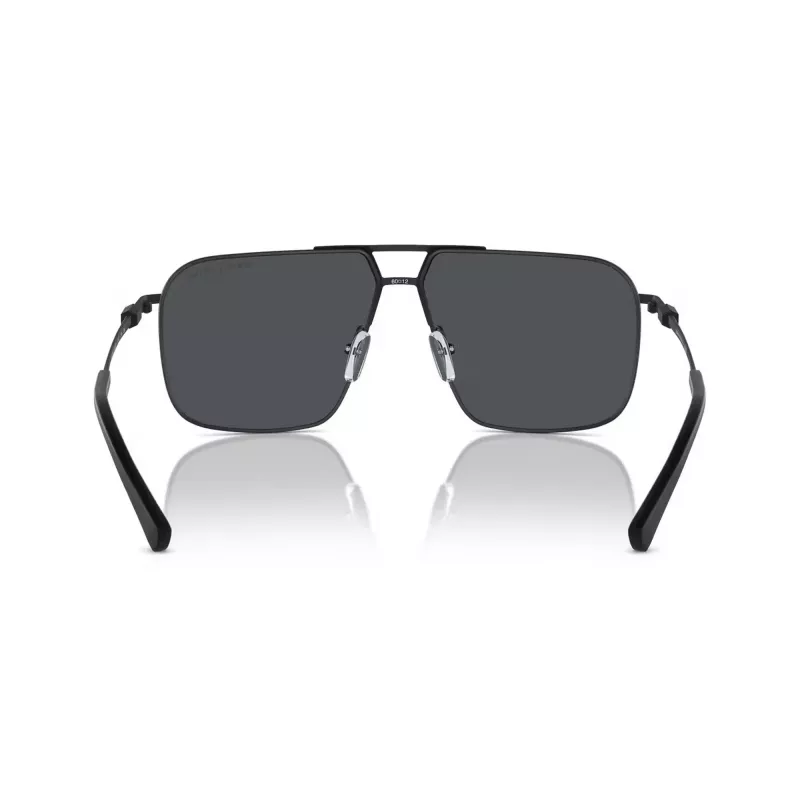 Armani Exchange occhiali da sole uomo rettangolari AX2050S609980 nero opaco/grigio scuro 60mm