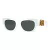 Versace VE4479U31487 occhiali da sole donna cat-eye, montatura nera, lenti grigie, 52mm