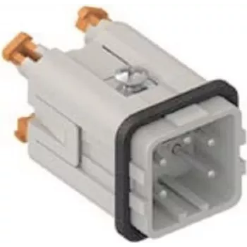ILME CKSHM04 Inserto maschio SQUICH 4P+PE 10A 400V contatti argento dimensione 21.21