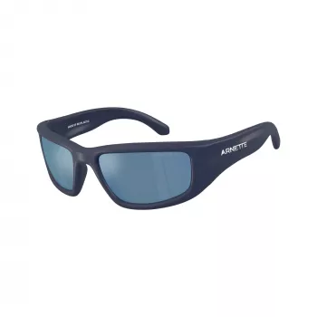 Arnette AN4358 275922 Occhiali da sole uomo rettangolari, montatura nero opaco, lenti grigie, 58mm