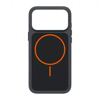 SBS Custodia D3O Core per iPhone 18 Pro Max / 17 Pro Max, compatibile MagSafe, nero-arancio