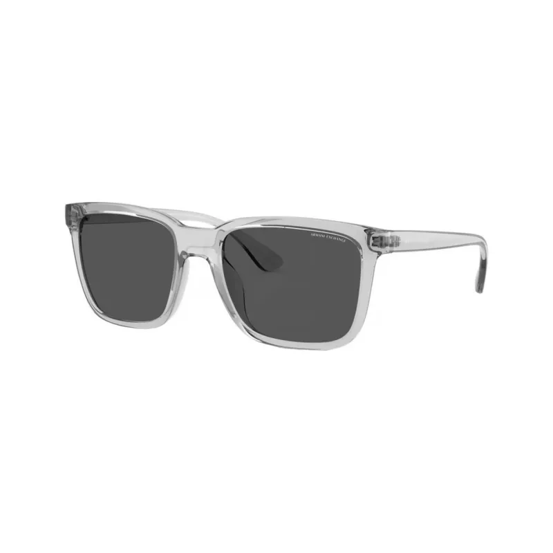 Armani Exchange Occhiali da sole uomo rettangolari AX4112SU82398 nero/grigio 55-19-145