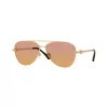 Versace VE2283-1002EL Occhiali da sole uomo, montatura nera, lenti grigie, 61mm