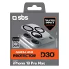 SBS D3O Protezione obiettivo fotocamera per iPhone 18 Pro Max – antiurto e antigraffio, trasparente