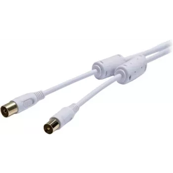 Vivanco Cavo di collegamento antenna SAT 10 m bianco VVAN75FEDBGW