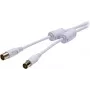 Vivanco Cavo di collegamento antenna SAT 10 m bianco VVAN75FEDBGW